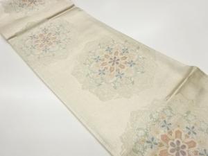 華紋模様織出し袋帯